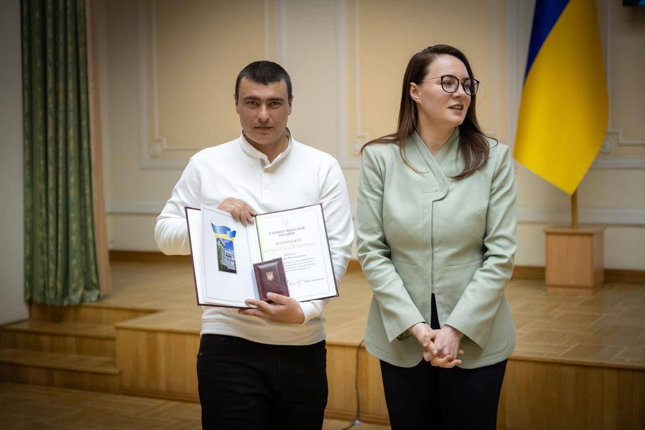 Працівника «Тульчинводоканалу» відзначили грамотою Кабміну