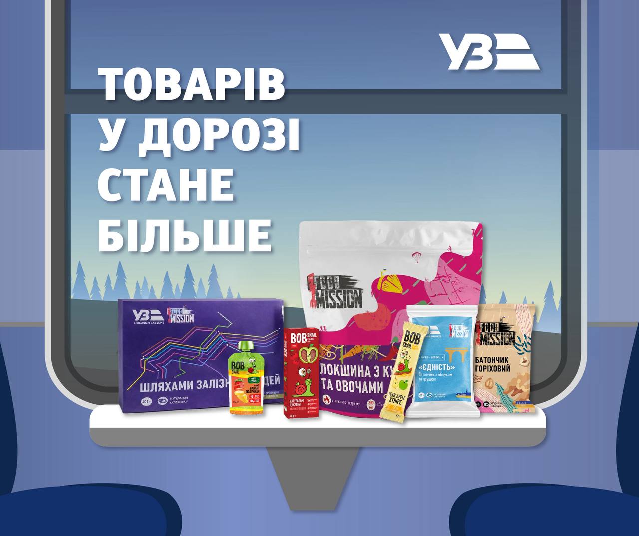 У поїздах стане більше сервісу: Укрзалізниця розширила асортимент товарів