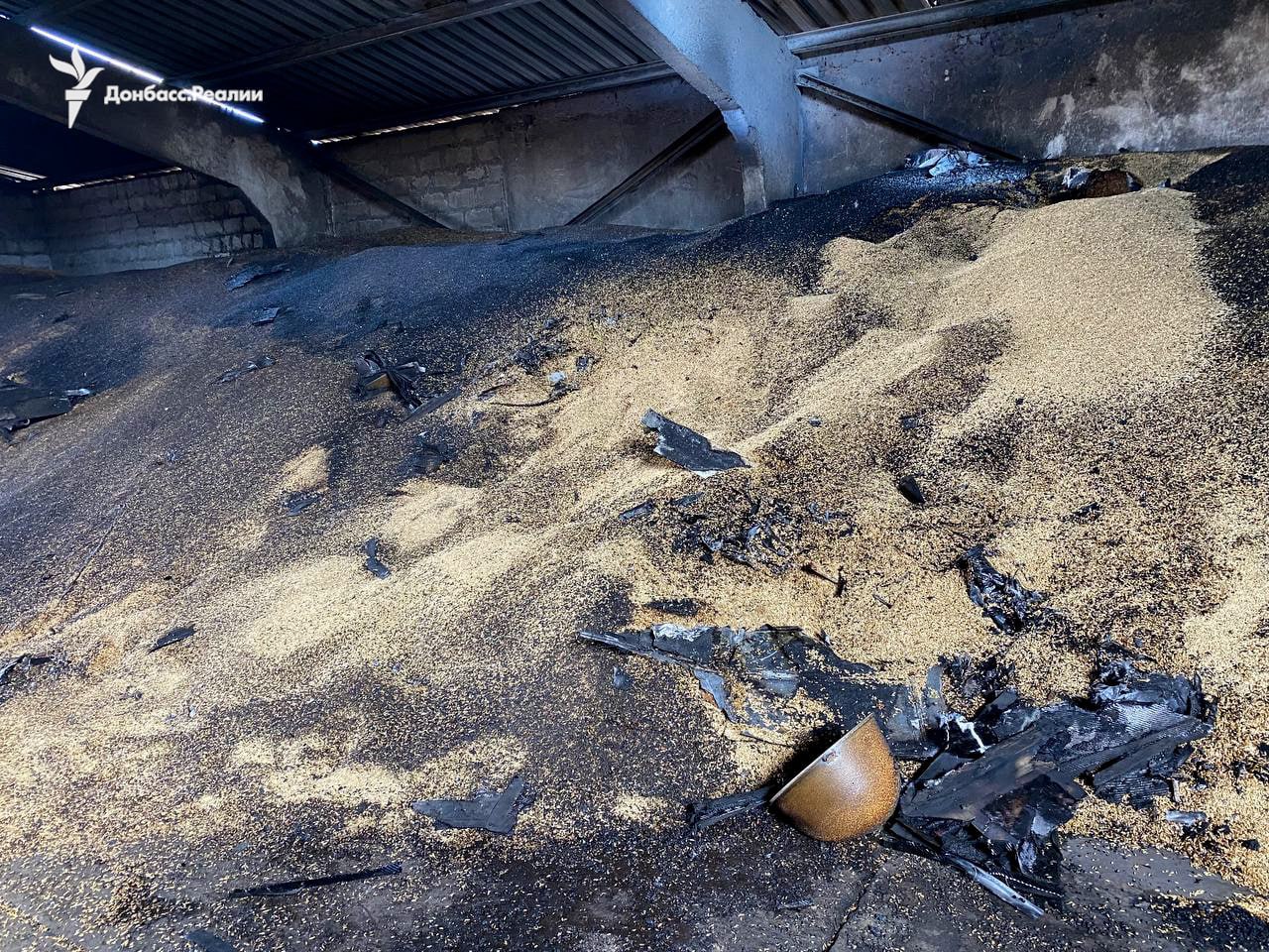 Близько 500 тонн зерна знищено ворожим обстрілом у Краматорському районі