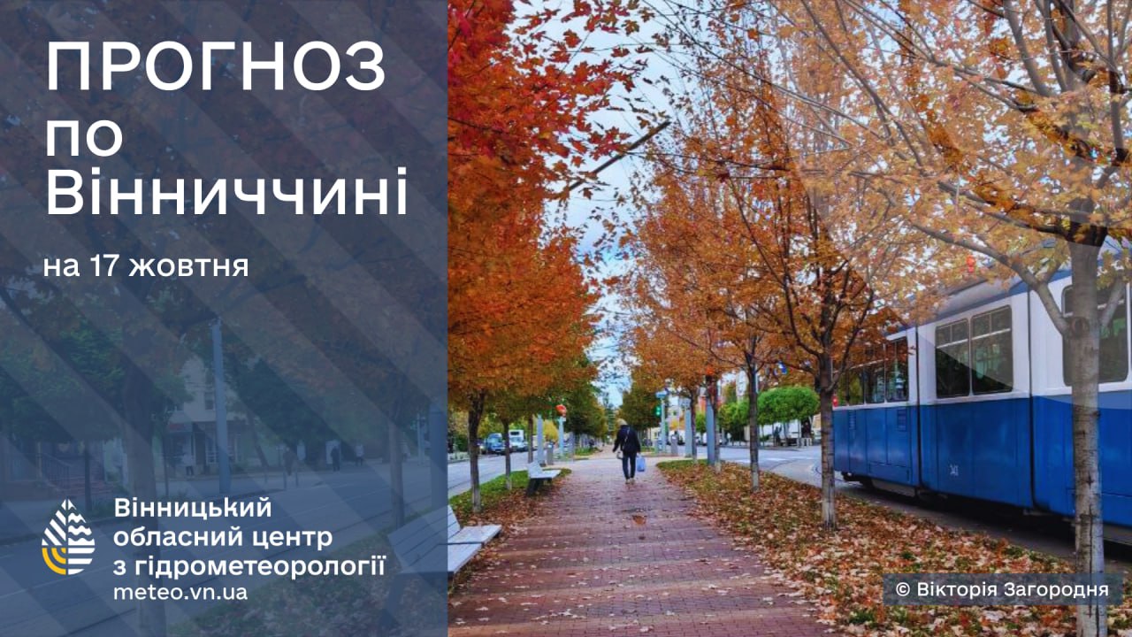 Прогноз погоди для Вінниці та області на найближчі дні