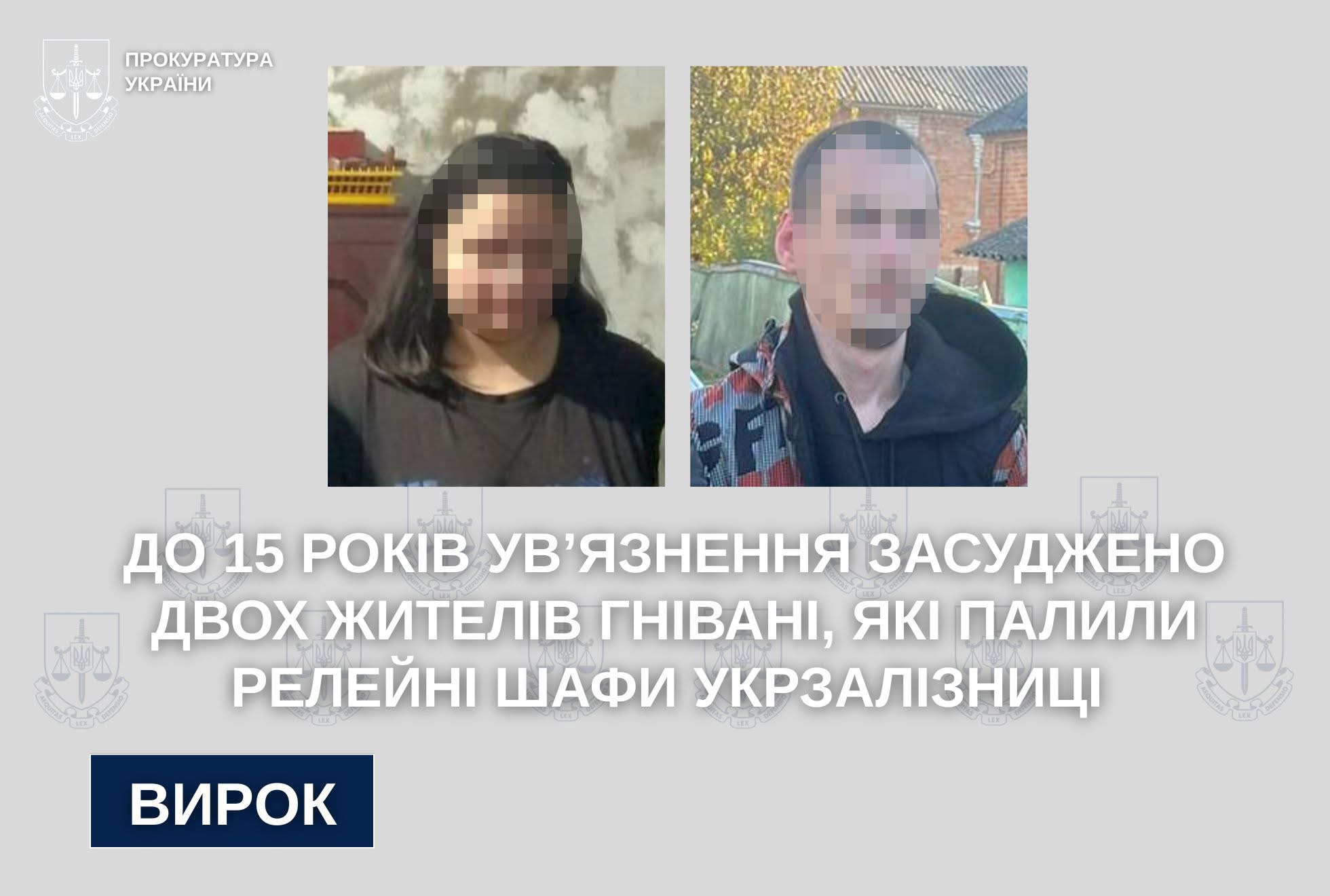 15 років за ґратами: на Вінниччині засудили двох диверсантів, які працювали на рф