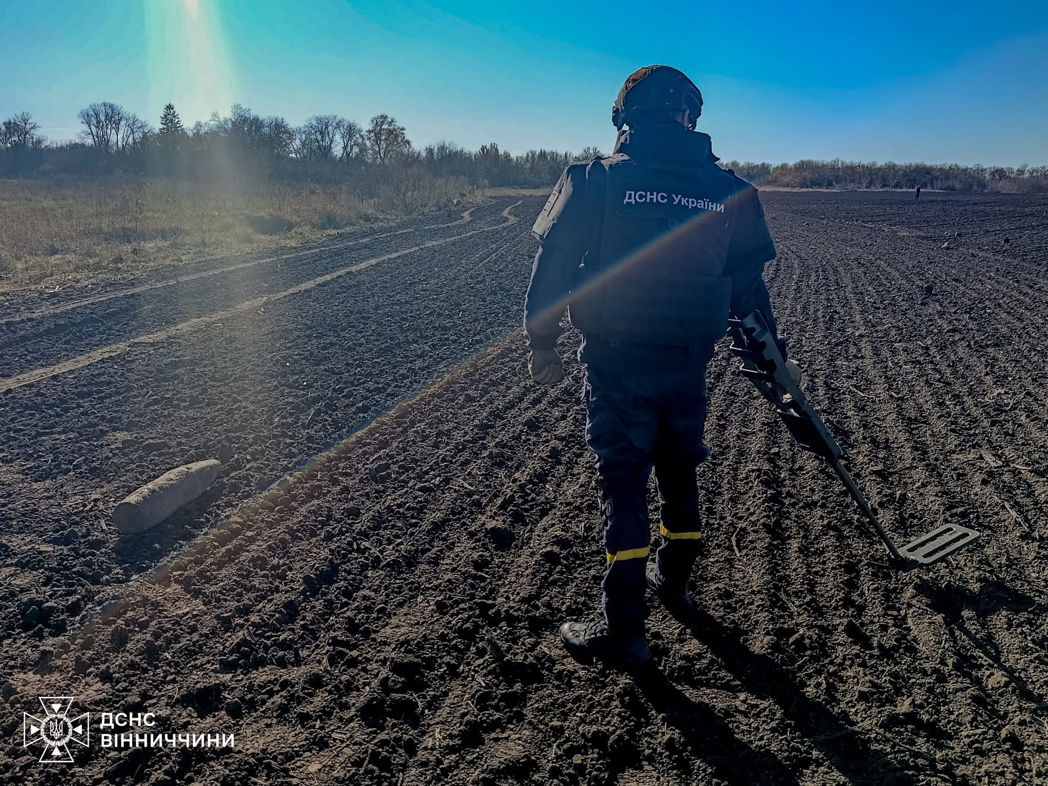У Хмільницькому районі знищили артснаряд, виявлений під час земляних робіт