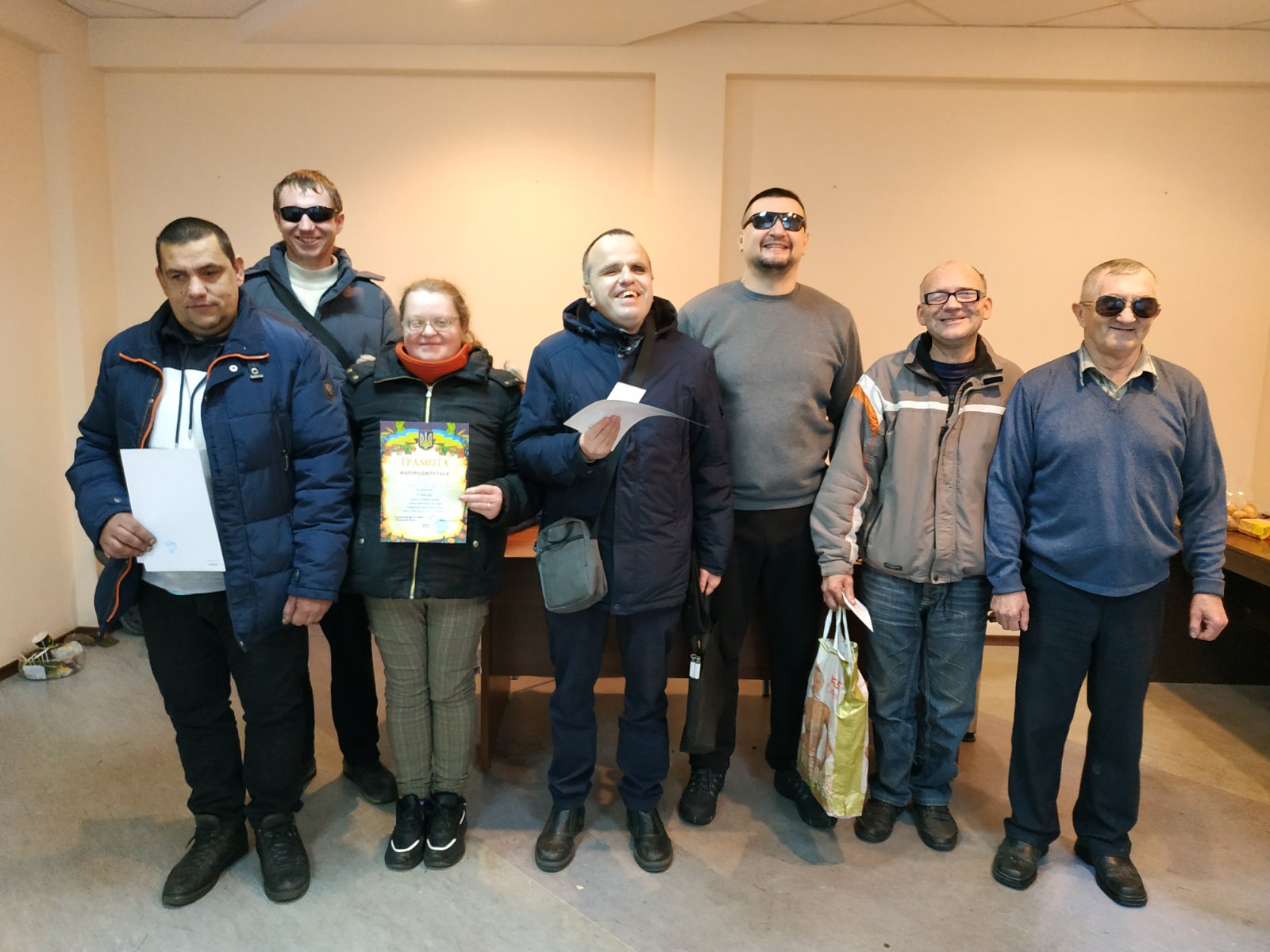 У Вінниці визначили найкращих незрячих шашкістів регіону 