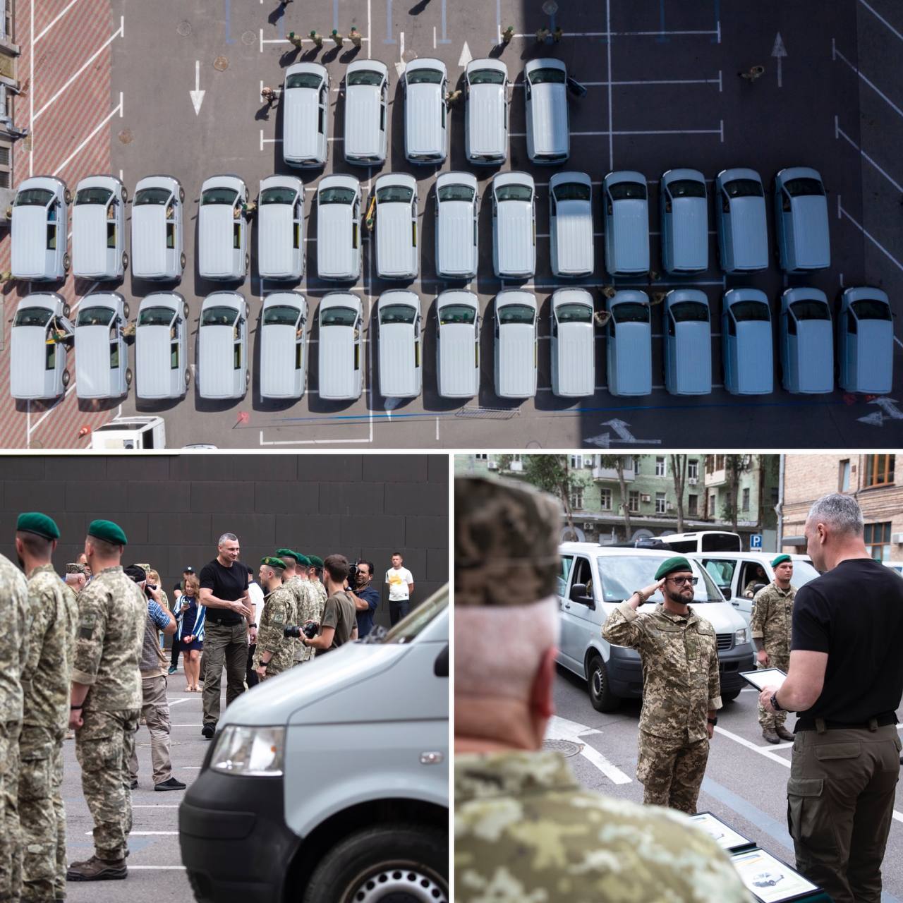 Віталій Кличко вручив прикордонникам ключі від 35 мікроавтобусів: Посилюємо технічну оснащеність захисників