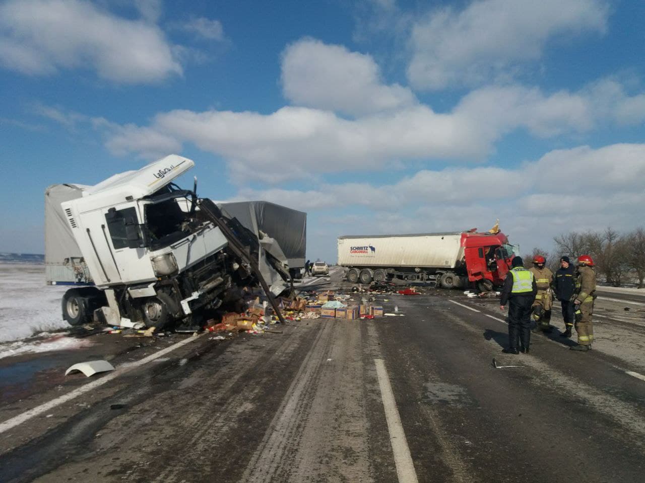 На трасі під Одесою зіткнулись дві фури. Водії загинули на місці (ФОТО)