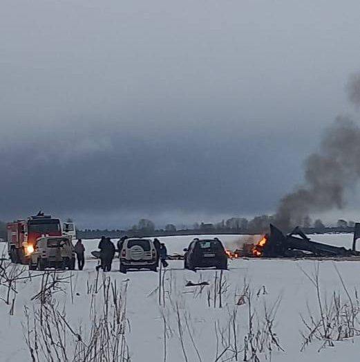 На росії розбився військовий гелікоптер Мі-28, екіпаж загинув