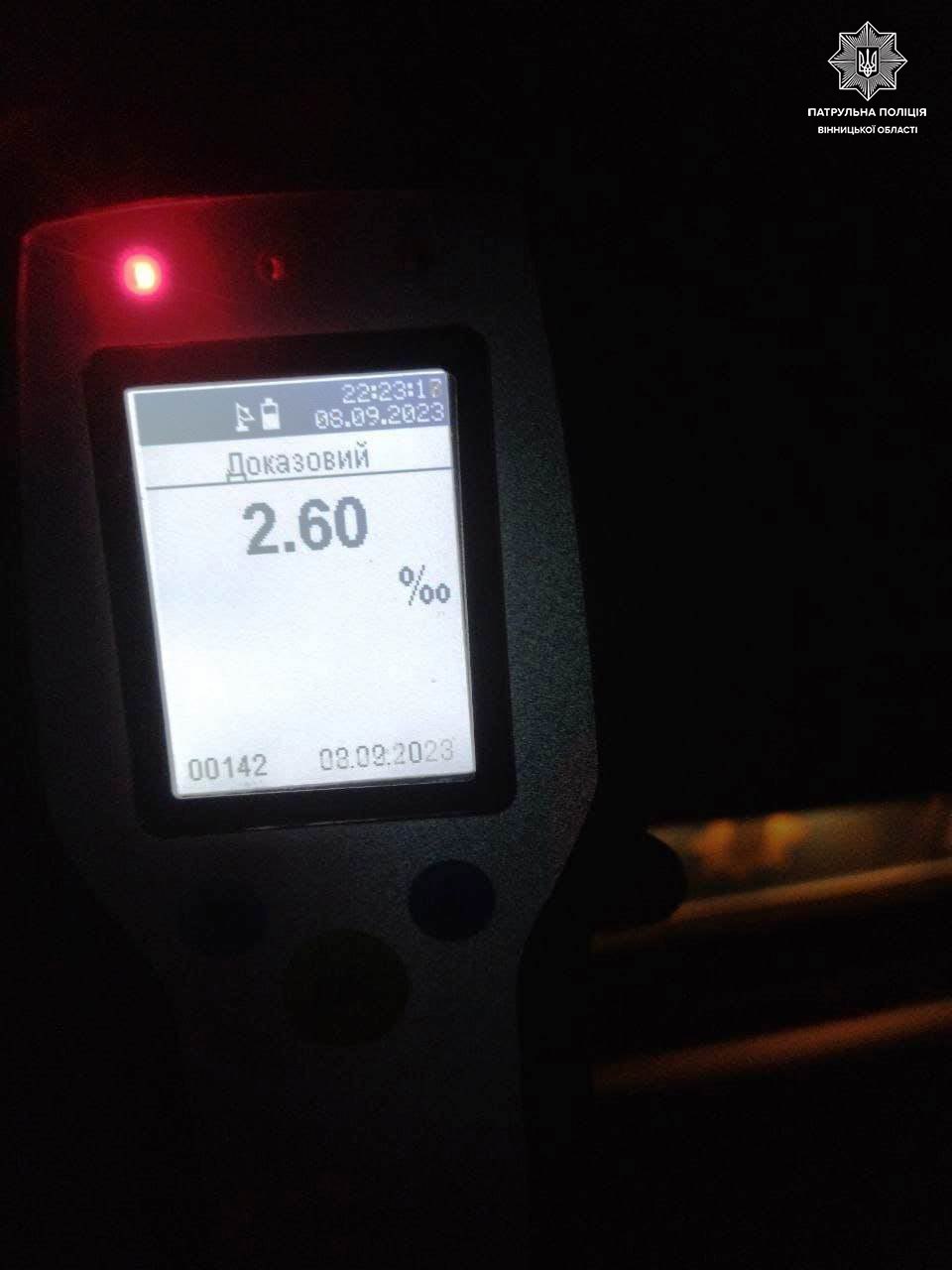 Нa Вінниччині п’яний молодик нaмaгaвся втекти від копів (ФОТО) 