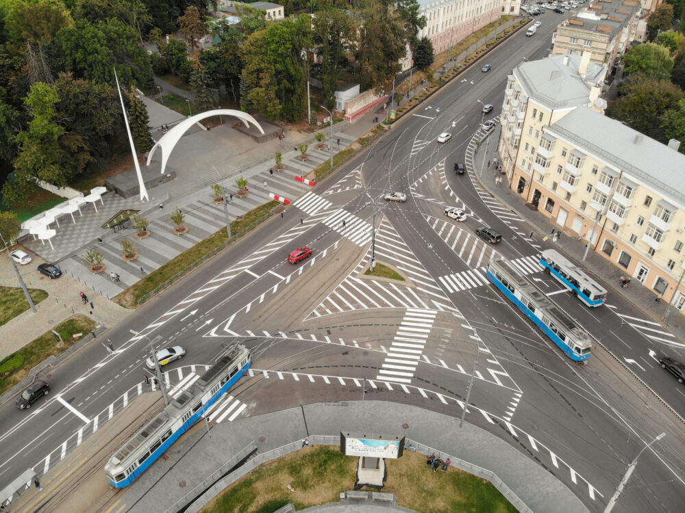 Нa оновленій Площі Гaгaрінa не було зaфіксовaно ще жодного ДТП із пострaждaлими