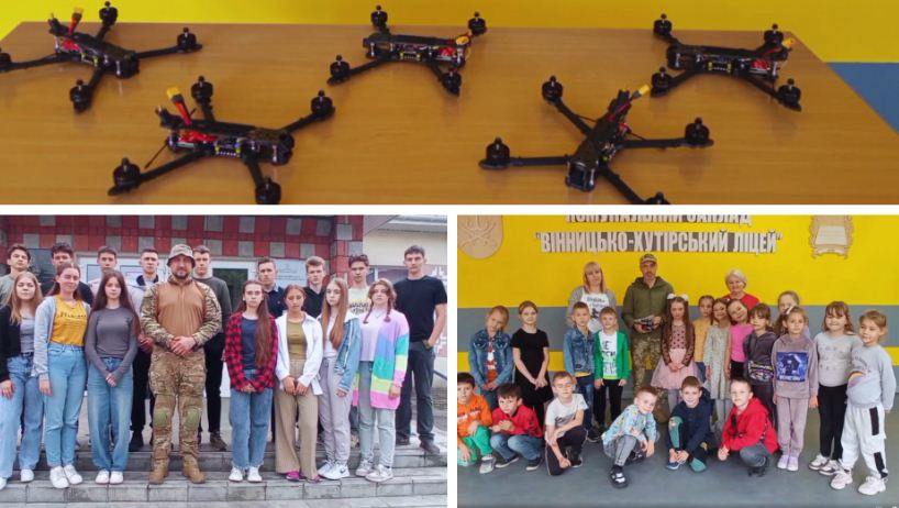Ліцеїсти з Вінниці придбали дрони для військових