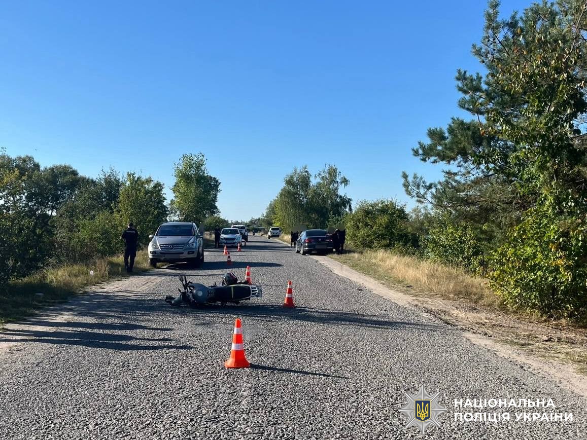 На Вінниччині за добу сталися чотири ДТП за участі мотоциклів та електровелосипеда