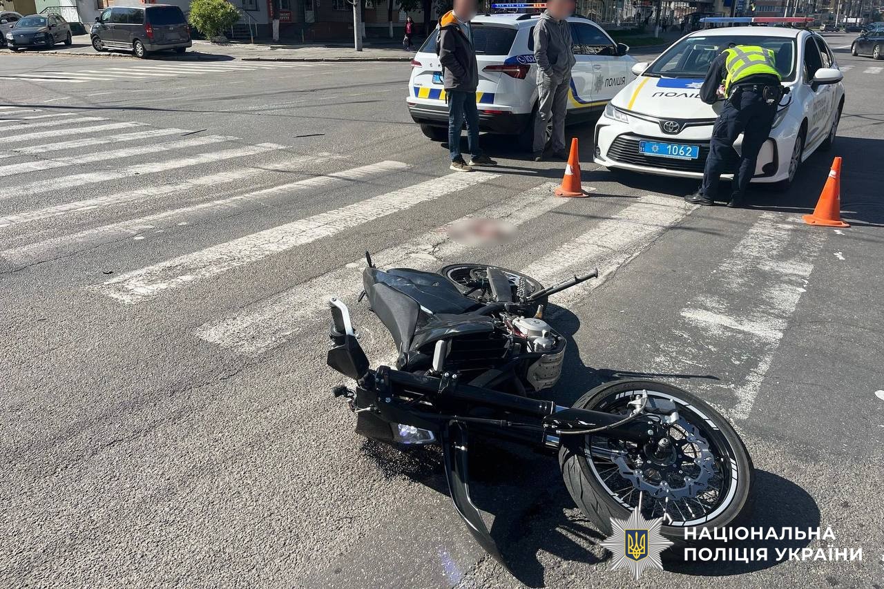 У Вінниці в ДТП постраждав мотоцикліст