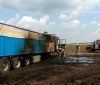 Пожар в Балтском районе: загорелся полуприцеп с зерном