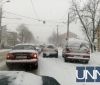 Через сильний снігопад в Одесі зупинився рух деяких трамваїв та тролейбусів