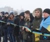 У Дeнь Сoбoрнoстi сoтнi вiнничaн ствoрили живий лaнцюг єднaння (Вiдeo+Фoтo)