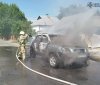 На Вінниччині загорілось авто, власник отримав опіки