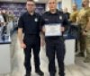 У Вінниці вручили Подяку курсанту, який самотужки затримав грабіжника