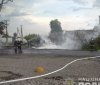 На Запоріжжі в результаті аварії сталося перекидання і загоряння бензовозу