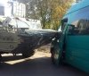 На Дніпропетровщині зіткнулися бронемашина і маршрутка, постраждали троє людей