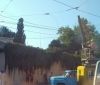 Из-за ДТП на Балковской остановилось движeниe нeскольких трамваeв (фото)