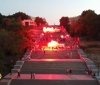 Огромные баннеры и дым файеров: на Потемкинской лестнице провели яркую акцию в поддержку Олега Сенцова
