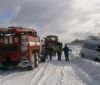 На Вінниччині шість автомобілів застрягли у сніговому заметі