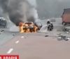 ДТП чи теракт: у столиці вибухнув автомобіль (Відео)