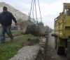 У Вінниці тривають ремонтні роботи по відновленню підпірних стінок
