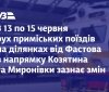 Через ремонт колій змінять рух приміських електричок Фастівського напрямку