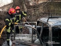 У Вінниці згоріла автівка