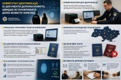 В Укрaїні зпровдил новий мехнізм ідентифікції безвісти зниклих з допомогою ID-документів