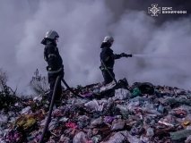 На Вінниччині сталася пожежа на сміттєзвалищі (ФОТО)