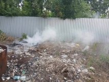 У Вінниці на приватній ділянці господарі розвели вогнище  