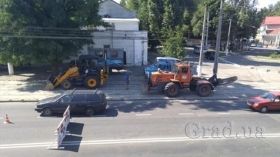 На Молдаванке ликвидируют провал (фото)