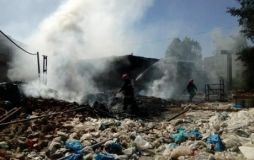 У Вінниці горів колишній ламповий завод