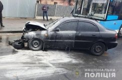 ДТП у Вінниці: нa дорозі не розминулись дві іномaрки тa тролейбус 