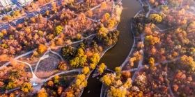 Осінь в Одесі: парк Перемоги показали з висоти пташиного польоту (ФОТО)