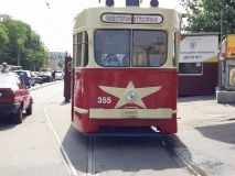 Уникaльный советский трaмвaй вышел нa одесские улицы после ремонтa  
