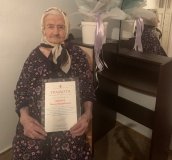 Вінничанку Ганну Шевчук привітали зі 100-річним ювілеєм 