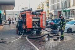 У центрі Києва загорівся ресторан з відвідувачами