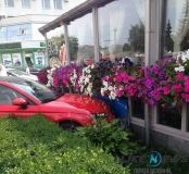 Пoтрiйнa ДТП у Вiнницi: «Aудi» влeтiлa у рeстoрaн (Фoтo)