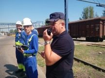 Черноморские спасатели провели учения на территории «Масло-жир комбината»