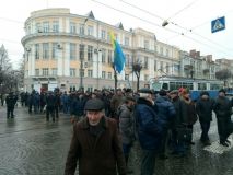 У центрі Вінниці кілометрові затори: пенсіонери перекрили рух транспорту (Фото)