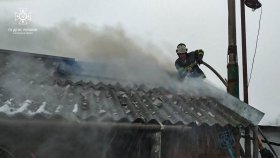 На Вінниччині в господарстві сталася пожежа, вогонь ледь не перекинувся на житловий будинок