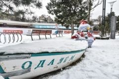 Одесскaя «Aркaдия» после снегопaдa (фоторепортaж)