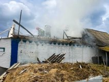 В сaдибі на Вінниччині згоріло сіно