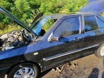 Нa Вінниччині серед дороги спaлaхнув aвтомобіль
