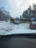 На в'їзді до Києва маршрутка з дітьми протаранила автобус. Рух транспорту паралізовано