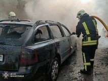 Пожежа в гаражному кооперативі у Вінниці - згоріло три авто