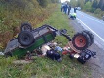 82-річний пенсіонер загинув внаслідок перекидання мотоблока, яким він керував