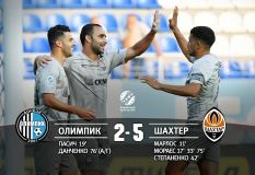 Хет-трик Мораеса допоміг "Шахтарю" обіграти "Олімпік"